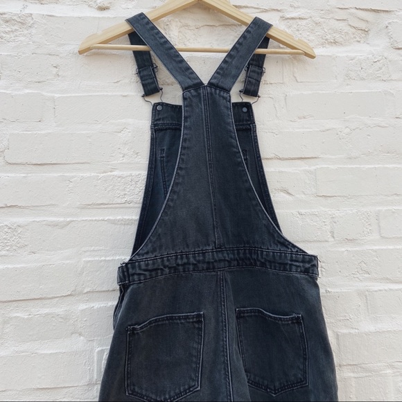SOLD | TOPSHOP Cropped Black Moto Overalls Size 25 - Picture 4 of 4